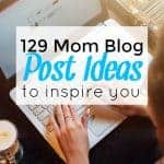 A helpful collection of awesome mom blog post ideas for those days where you need a little inspiration!